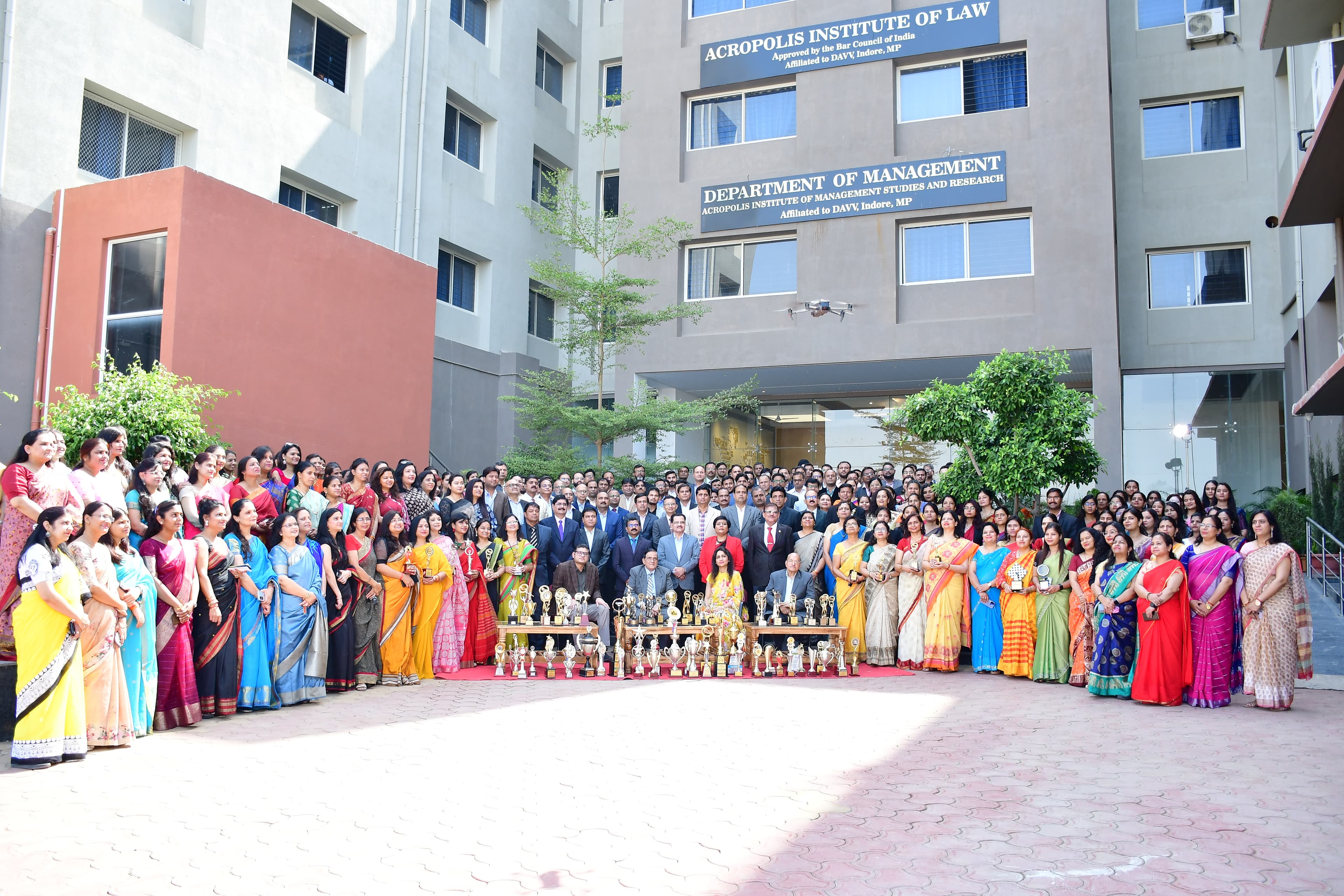 Students celebrating graduation